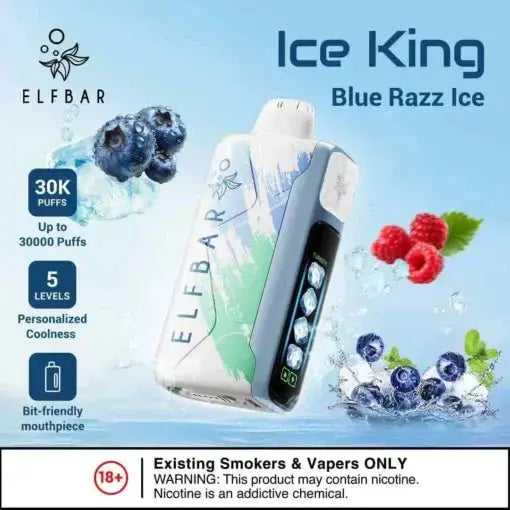 Elf Bar Ice King – Blue Razz Ice – 30K - Vape Shop Gurgaon VapeshopGurgaon